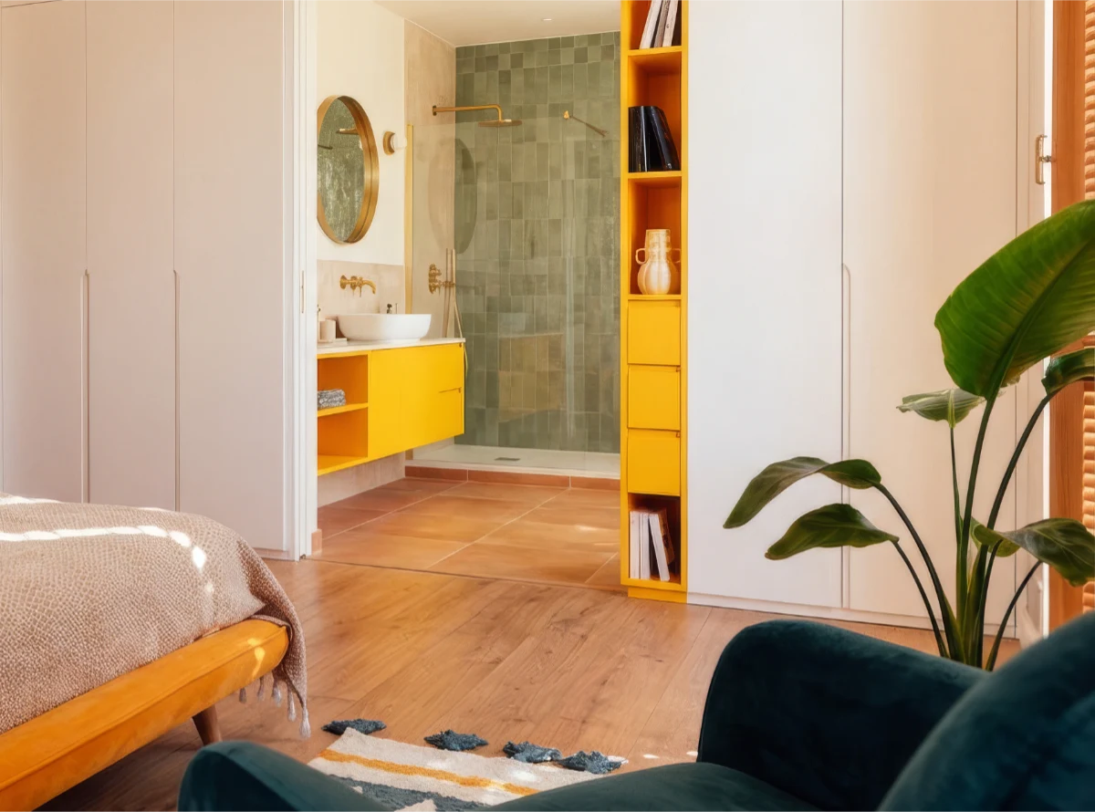 Reforma De Dormitorio En Suite En Barcelona Unir Habitación Y Baño Baix Llobregat